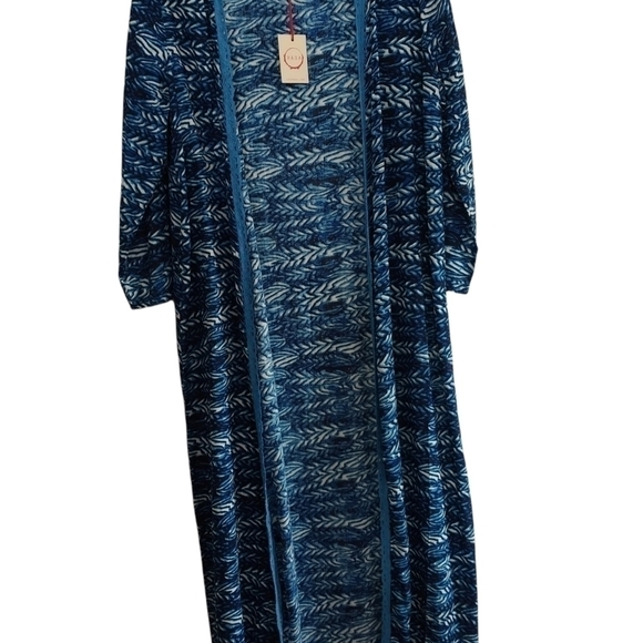 RAGA Other - RAGA Blue Duster Kimono Beach Coverup XS